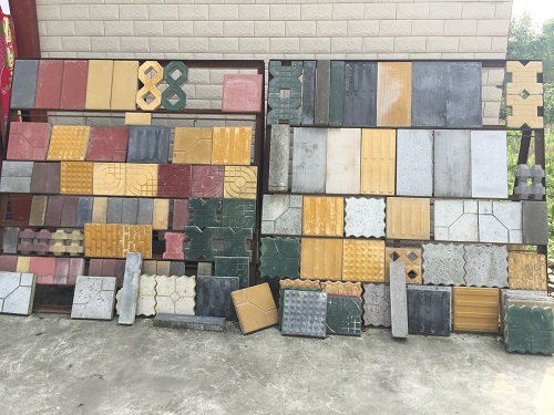 水泥彩磚圖片，混凝土水泥彩磚圖片