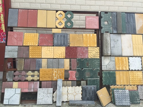 水泥彩磚圖片，混凝土水泥彩磚圖片