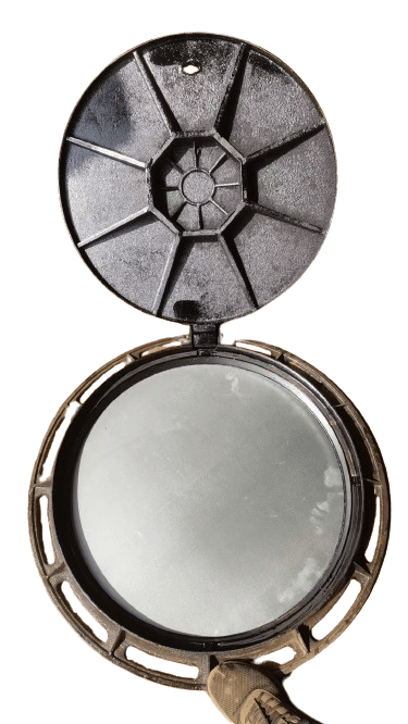 球墨鑄鐵雙層井蓋，鑄鐵雙層井蓋